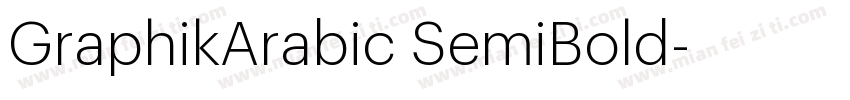 GraphikArabic SemiBold字体转换